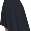 E Women's High Waist Wrap Ruffle Hem Asymmetric Skort High Low Flowy Midi Skirt with Shorts