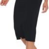 Women's High Waist Tummy Control Pencil Skirts Stretchy Bodycon Midi Skirt below Knee with Back Slit