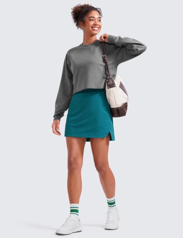 High Waisted Golf Skirts for Women A Line Tennis Athletic Casual Skort Skirt with Shorts Pockets