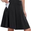 Knee Length Skorts Skirts for Women 2024 Summer High Waisted Golf Tennis Skirt Casual Travel Built-in Shorts Clothes