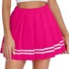 Women's Pleated Skirt School Uniform Skirt Mini Skirt Pleated Cheer Skirt