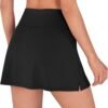 Women's Athletic Tennis Skorts with Pockets Built-in Shorts Golf Active Skirts for Sports Running Gym Training