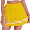 Women's Pleated Skirt School Uniform Skirt Mini Skirt Pleated Cheer Skirt