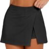 Women's 2024 Summer Mini Skirt Tennis Athletic Inner Shorts Side Slit Workout Golf Bodycon Casual Skorts Clothes