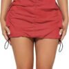 Women's Skirt Y2k High Waisted Pencil Mini Skirts for Women Sexy Trendy Short Side Drawstring Ruched Bodycon Cute Skirts