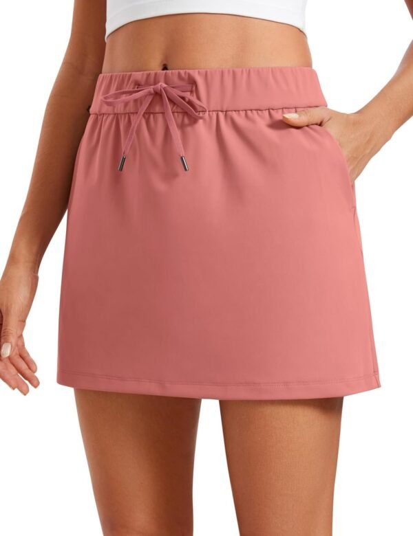 4-Way Stretch Skirts for Women High Waisted Work Casual Golf Tennis Skirt Skorts with 5 Pockets