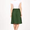 Skirts for Women Regular and Plus Size Skirt with Pockets Below The Knee Length Ruched Flowy Midi Skirt