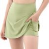 Women's Athletic Tennis Skorts with Pockets Built-in Shorts Golf Active Skirts for Sports Running Gym Training