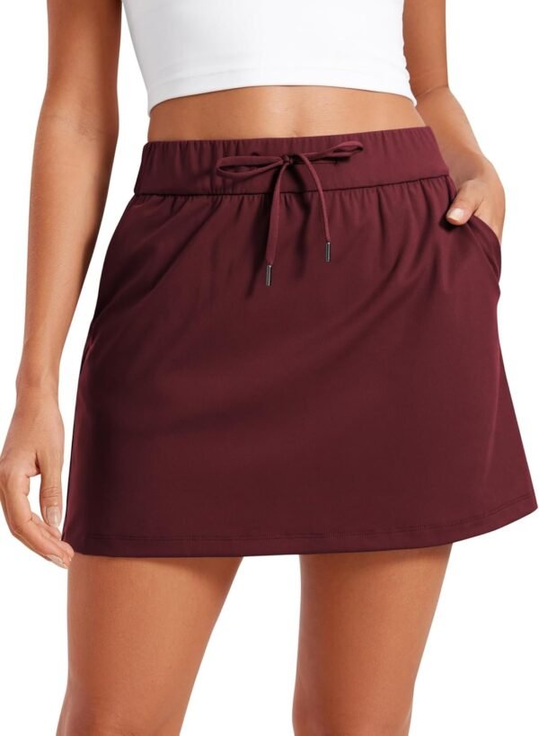 4-Way Stretch Skirts for Women High Waisted Work Casual Golf Tennis Skirt Skorts with 5 Pockets