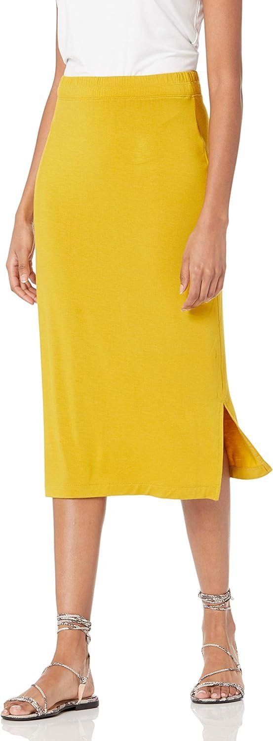 71WI297PQML._AC_SL1500.jpg Women's Pull-On Knit Midi Skirt (Available in Plus Size)
