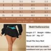 Mini Skirt for Women Sexy Solid Ruffle Trim Lingerie Skirt Short High Waist Two Layer Hem Skirt