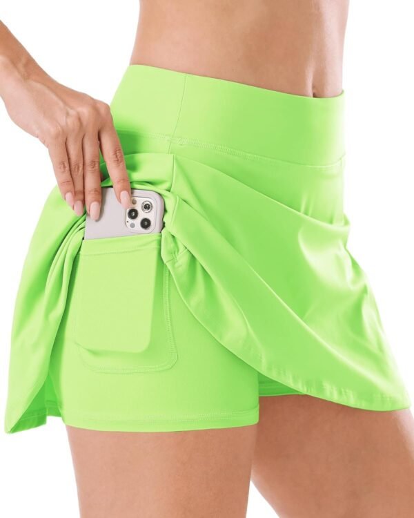 Women's Tennis Golf Skirts High Waisted with Pockets Inner Shorts for Athletic Skorts Sports Running Pickleball