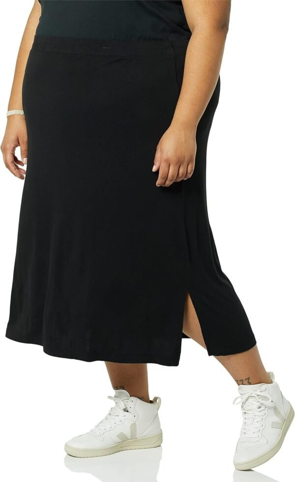 71nZJLyCE0L._AC_SL1500.jpg Women's Pull-On Knit Midi Skirt (Available in Plus Size)