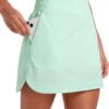 High Waisted Golf Skirts for Women A Line Tennis Athletic Casual Skort Skirt with Shorts Pockets