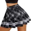 Women's Pleated Skirt School Uniform Skirt Mini Skirt Pleated Cheer Skirt