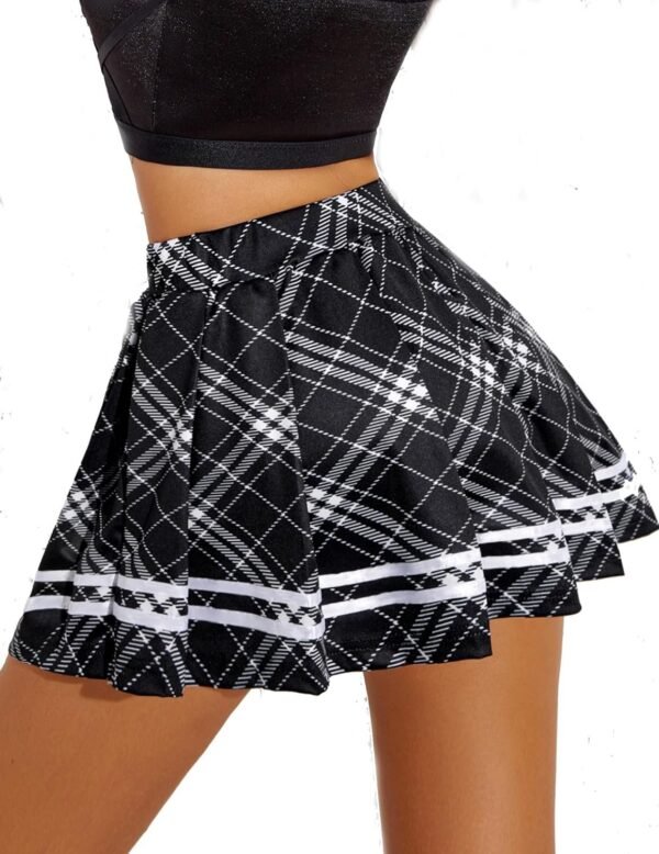 Women's Pleated Skirt School Uniform Skirt Mini Skirt Pleated Cheer Skirt